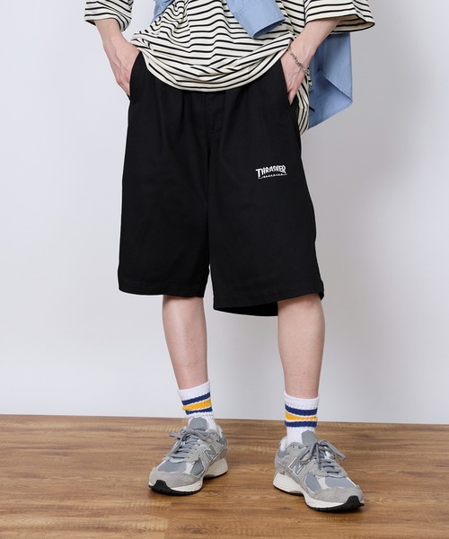 セール】【THRASHER】カツラギ・デニムイージーハーフパンツ