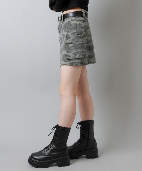 PeopleSense PeopleStyle カモフラージュ スカート NEW ファッション PeopleSense PeopleStyle カモフラージュ スカート