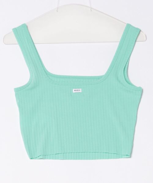 RVCA(ルーカ)の「RVCA レディース SLATE TANK WIDE RIB タンクトップ 【2024年夏モデル】/ルーカリブタンク(タンクトップ・レディース・エメラルド・LARGE/MEDIUM/SMALL)」の4枚目の写真