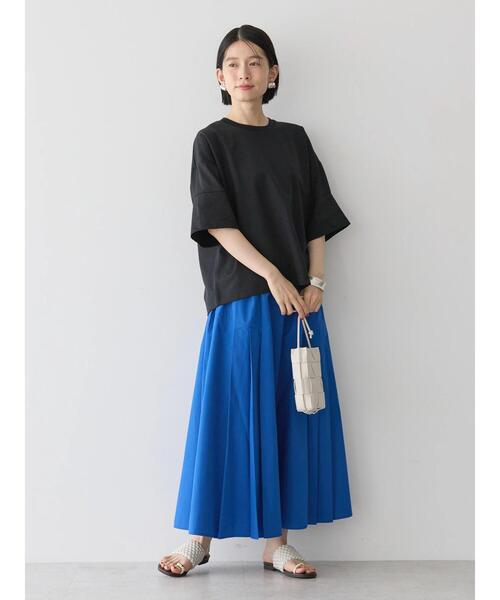 異素材ブロッキングプルオーバーカットソー 異素材ブロッキングプルオーバーカットソー