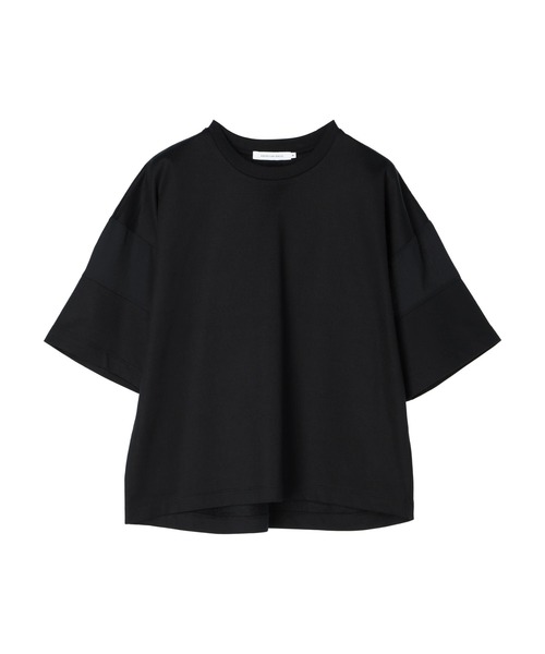 異素材ラインカットプルオーバー①（Tシャツ/カットソー