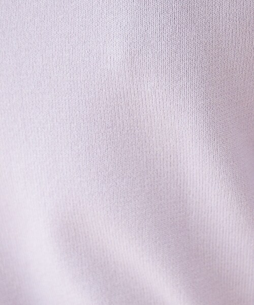 couture brooch（クチュールブローチ）の「◆バックパール調デザイン5分袖ニットトップス（ニット/セーター・レディース・ブラック/レッド系1/ピンク/オフホワイト/パープル・42/40/38）」の6枚目の写真