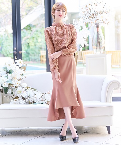 Emiriawiz レースワンピース emiriawiz】ドットチュール レース