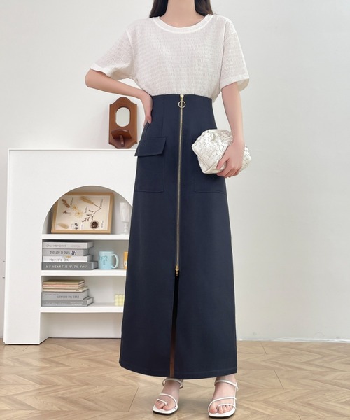 ABITOKYO(アビトーキョー)の「センタージップアップハイウエストタイトスカート(スカート・レディース・チャコールグレー/ブラック/ベージュ・S/M)」の22枚目の写真