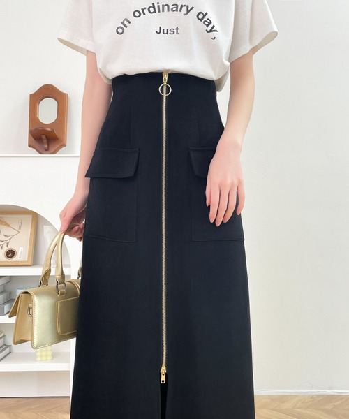 ABITOKYO(アビトーキョー)の「センタージップアップハイウエストタイトスカート(スカート・レディース・チャコールグレー/ブラック/ベージュ・S/M)」の16枚目の写真