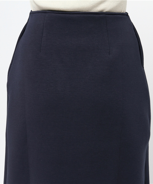 koe（コエ）の「フロントボックスタックミモレ丈スカート（スカート・レディース・ネイビー/杢グレー・SMALL/MEDIUM/LARGE）」の7枚目の写真