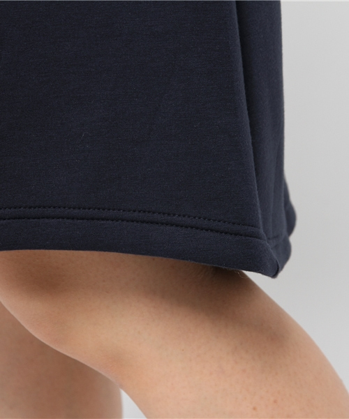 koe（コエ）の「フロントボックスタックミモレ丈スカート（スカート・レディース・ネイビー/杢グレー・SMALL/MEDIUM/LARGE）」の9枚目の写真