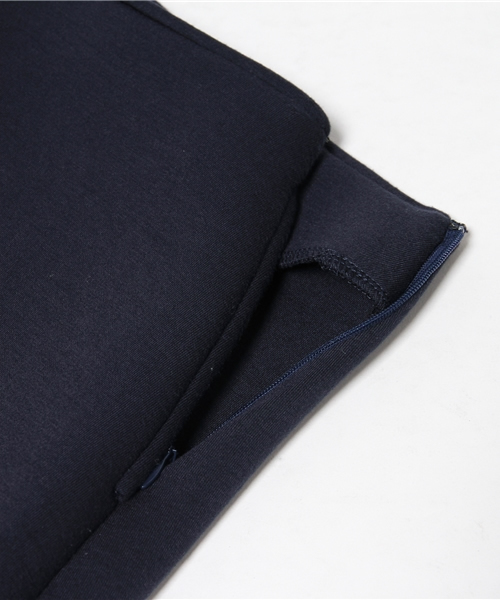 koe（コエ）の「フロントボックスタックミモレ丈スカート（スカート・レディース・ネイビー/杢グレー・SMALL/MEDIUM/LARGE）」の10枚目の写真