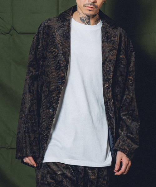 Subciety（サブサエティ）の「CORDUROY TAILORED JKT（テーラードジャケット・メンズ・ブラック・SMALL/X-LARGE/LARGE/MEDIUM）」の10枚目の写真
