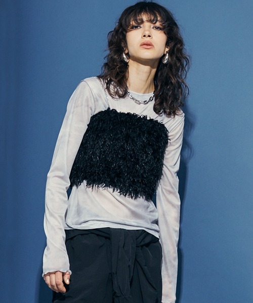 未使用　tgor トゴール　beads camisole ビーズキャミ 未使用 tgor トゴール beads camisole ビーズキャミ（手洗い可能