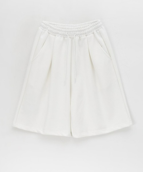 BLACKUP（ブラックアップ）の「[MADE] ディキデンバミューダオーバーフィットバンディングパンツ（スウェットパンツ・レディース・ホワイト/グレー・FREE）」の6枚目の写真