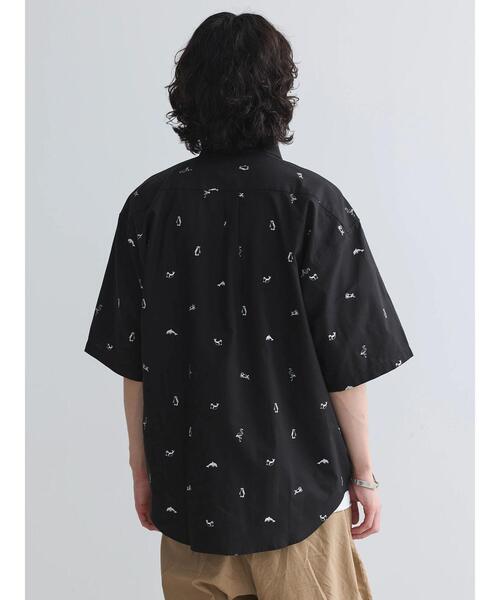 CRAFT STANDARD BOUTIQUE（クラフトスタンダードブティック）の「アニマルプリントボタンダウン半袖シャツ（シャツ/ブラウス・メンズ・ホワイト/ブルー/ブラック・LL/L/M）」の11枚目の写真