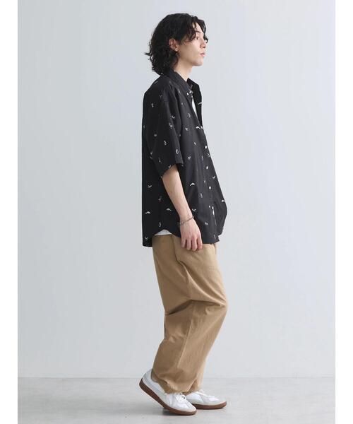 CRAFT STANDARD BOUTIQUE（クラフトスタンダードブティック）の「アニマルプリントボタンダウン半袖シャツ（シャツ/ブラウス・メンズ・ホワイト/ブルー/ブラック・LL/L/M）」の14枚目の写真