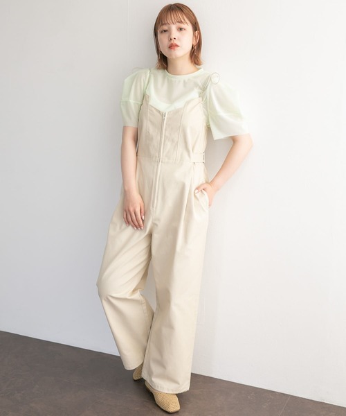 KBF（ケイビーエフ）の「ショルダータックメッシュトップス（Tシャツ/カットソー・レディース・ベージュ系その他/グリーン系その他/ブルー系その他・ONE）」の19枚目の写真