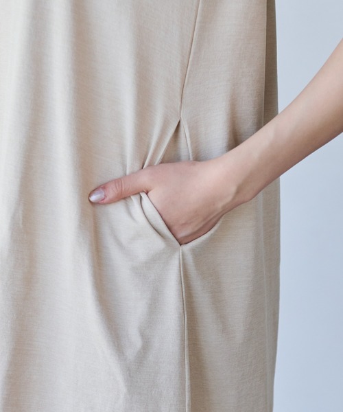 Arnold Palmer（アーノルドパーマー）の「タウン & レジャー 半袖 ワンピース（ワンピース・レディース・アイボリー/ブラック/テラコッタ・L/M/S）」の8枚目の写真