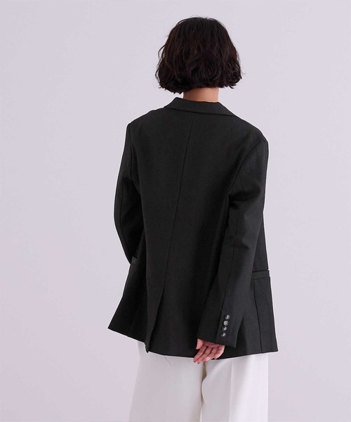 UR'S（ユアーズ）の「テーラードシングルジャケット（テーラードジャケット・レディース・ライトグレー/ブラック/アイボリー・S/M/L）」の8枚目の写真