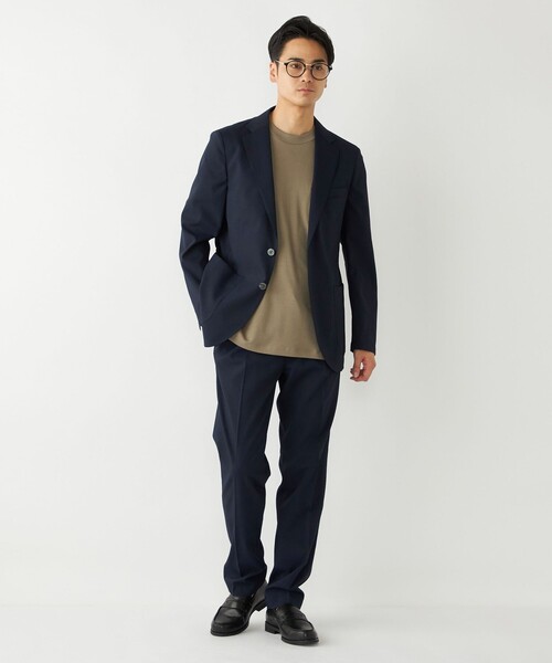 美品　SHIPS　シップス　シアサッカー生地　春夏　紺　ネイビー　M Amazon.co.jp: [シップス] シップス エニィ SHIPS any スーツ 撥