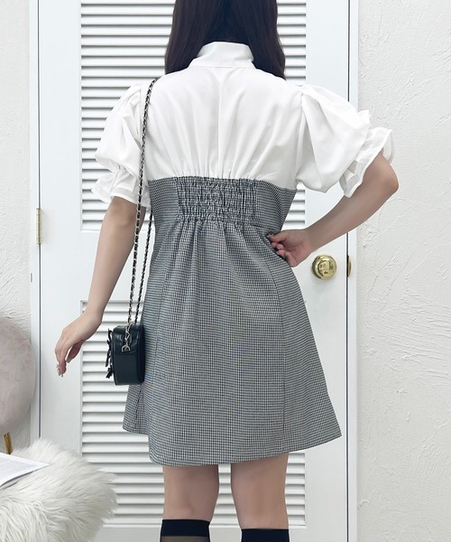apres jour(アプレジュール)の「French girly collection ボウタイ切り替えミニワンピース【ZOZOTOWN限定アイテム】(ワンピース・レディース・ブラック系その他/ブラック・X-LARGE/フリー)」の16枚目の写真