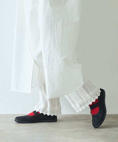 bulle de savon（ビュルデサボン）の「knit petti パンツ（その他パンツ・レディース・ブラック/ピンク/ホワイト・FREE）」の2枚目の写真