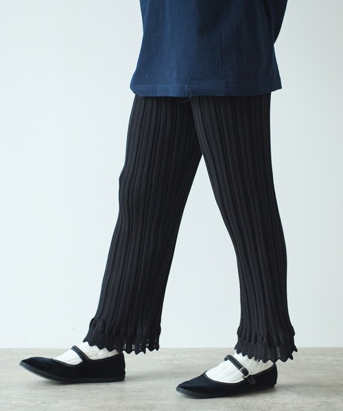 bulle de savon（ビュルデサボン）の「knit petti パンツ（その他パンツ・レディース・ブラック/ピンク/ホワイト・FREE）」の10枚目の写真