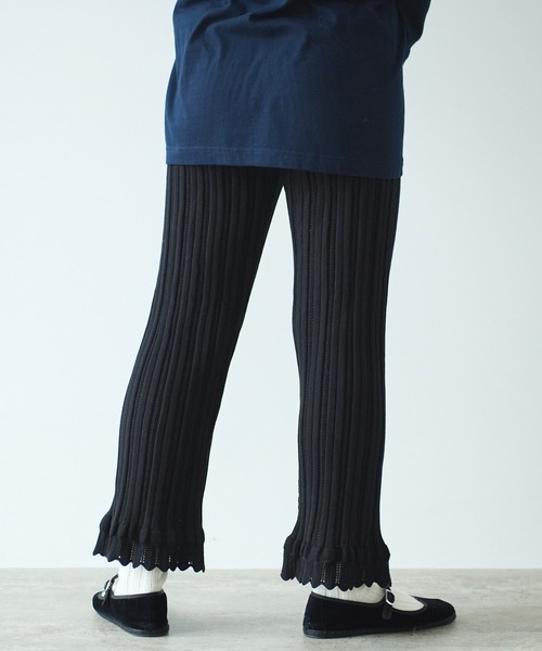bulle de savon（ビュルデサボン）の「knit petti パンツ（その他パンツ・レディース・ブラック/ピンク/ホワイト・FREE）」の11枚目の写真