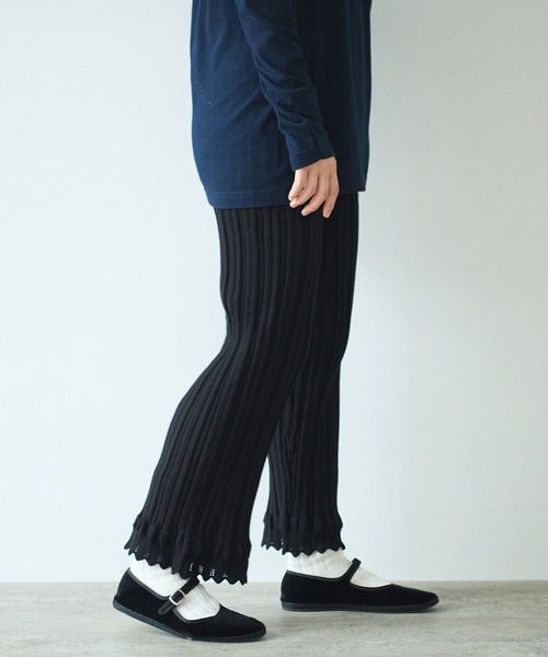 bulle de savon（ビュルデサボン）の「knit petti パンツ（その他パンツ・レディース・ブラック/ピンク/ホワイト・FREE）」の13枚目の写真