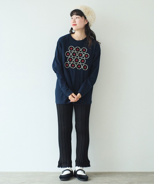 bulle de savon（ビュルデサボン）の「knit petti パンツ（その他パンツ・レディース・ブラック/ピンク/ホワイト・FREE）」の4枚目の写真