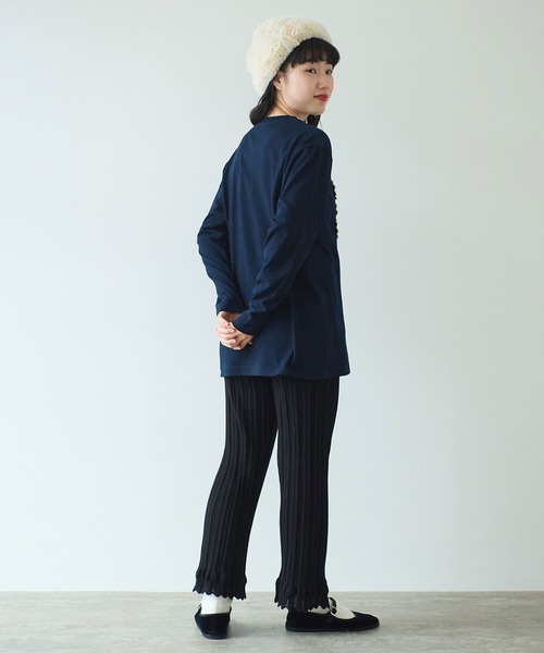 bulle de savon（ビュルデサボン）の「knit petti パンツ（その他パンツ・レディース・ブラック/ピンク/ホワイト・FREE）」の7枚目の写真