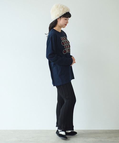 bulle de savon（ビュルデサボン）の「knit petti パンツ（その他パンツ・レディース・ブラック/ピンク/ホワイト・FREE）」の8枚目の写真