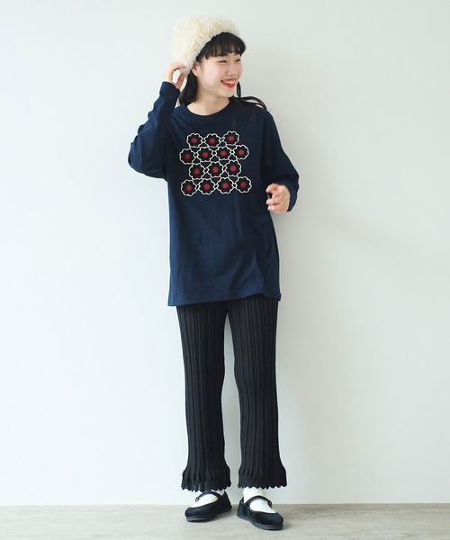 bulle de savon（ビュルデサボン）の「knit petti パンツ（その他パンツ・レディース・ブラック/ピンク/ホワイト・FREE）」の9枚目の写真