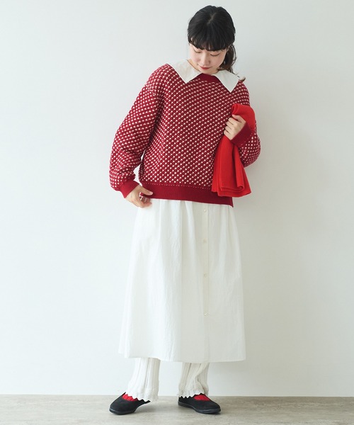 bulle de savon（ビュルデサボン）の「knit petti パンツ（その他パンツ・レディース・ブラック/ピンク/ホワイト・FREE）」の14枚目の写真