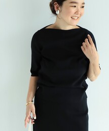 Demi-Luxe BEAMS（デミルクス ビームス）の「シンプル ボートネックニット .M（ニット/セーター）」