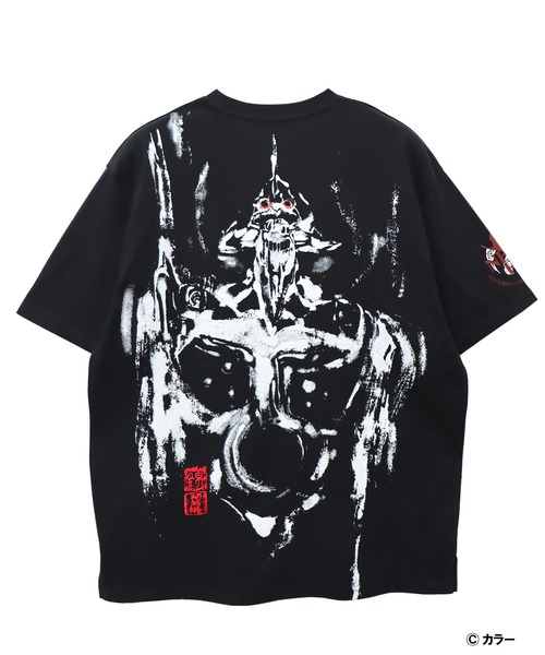 PANDIESTA（パンディエスタ）の「EVANGELION×錦 / ヱヴァンゲリヲン×ニシキ　墨絵風初号機咆哮T(M2)（Tシャツ/カットソー・メンズ・ホワイト/ブラック・M/L/XXL/XL）」の7枚目の写真