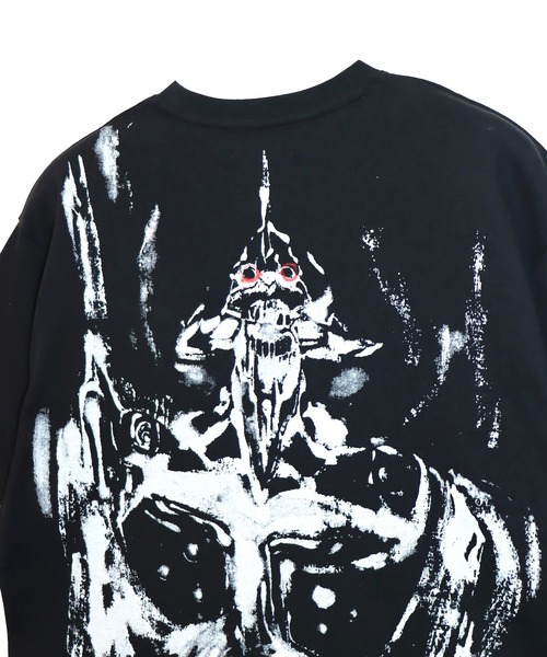 PANDIESTA（パンディエスタ）の「EVANGELION×錦 / ヱヴァンゲリヲン×ニシキ　墨絵風初号機咆哮T(M2)（Tシャツ/カットソー・メンズ・ホワイト/ブラック・M/L/XXL/XL）」の8枚目の写真