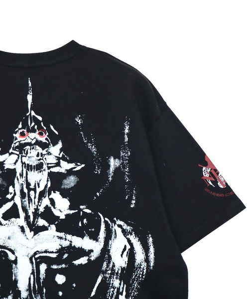 PANDIESTA（パンディエスタ）の「EVANGELION×錦 / ヱヴァンゲリヲン×ニシキ　墨絵風初号機咆哮T(M2)（Tシャツ/カットソー・メンズ・ホワイト/ブラック・M/L/XXL/XL）」の9枚目の写真