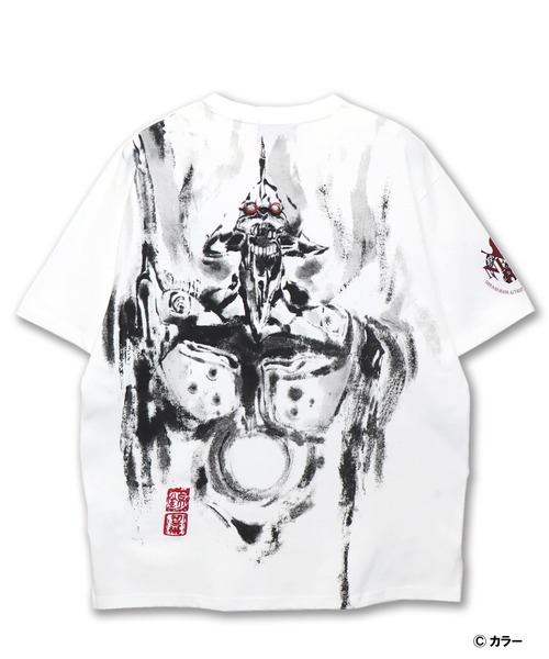PANDIESTA（パンディエスタ）の「EVANGELION×錦 / ヱヴァンゲリヲン×ニシキ　墨絵風初号機咆哮T(M2)（Tシャツ/カットソー・メンズ・ホワイト/ブラック・M/L/XXL/XL）」の15枚目の写真