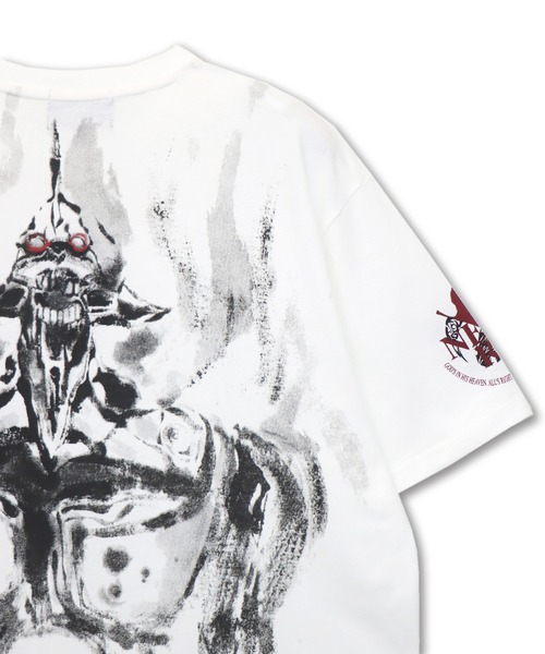 PANDIESTA（パンディエスタ）の「EVANGELION×錦 / ヱヴァンゲリヲン×ニシキ　墨絵風初号機咆哮T(M2)（Tシャツ/カットソー・メンズ・ホワイト/ブラック・M/L/XXL/XL）」の16枚目の写真