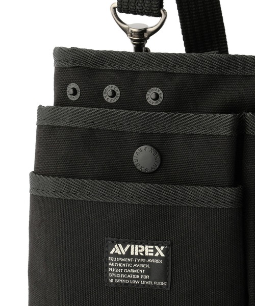 AVIREX（アヴィレックス）の「EAGLE POLYESTER WAIST BAG /イーグル ポリエステル ウエストバッグ / AVIREX / アヴィレックス / AVX342（ボディバッグ/ウエストポーチ・メンズ・カーキ/ブラック/ベージュ/その他3・F）」の9枚目の写真