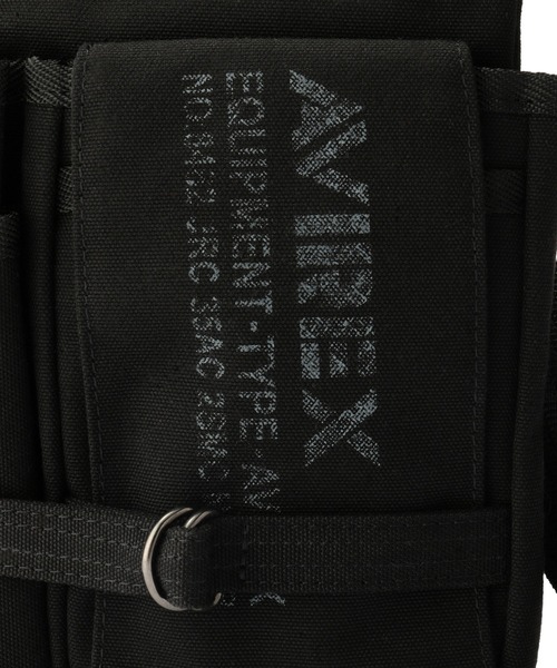 AVIREX（アヴィレックス）の「EAGLE POLYESTER WAIST BAG /イーグル ポリエステル ウエストバッグ / AVIREX / アヴィレックス / AVX342（ボディバッグ/ウエストポーチ・メンズ・カーキ/ブラック/ベージュ/その他3・F）」の8枚目の写真