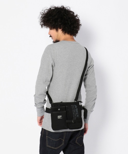 AVIREX（アヴィレックス）の「EAGLE POLYESTER WAIST BAG /イーグル ポリエステル ウエストバッグ / AVIREX / アヴィレックス / AVX342（ボディバッグ/ウエストポーチ・メンズ・カーキ/ブラック/ベージュ/その他3・F）」の5枚目の写真