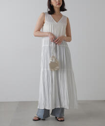 FREE'S MART | ワッシャーティアードノースリーブワンピース(ワンピース)