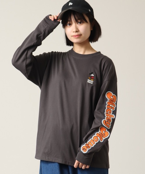 デシグアル ミッキーマウス 刺繍 描 長袖 シャツ XLサイズ ディズニー 新品 Desigual｜ミッキーマウスプリント ブルーストライプ オーバー