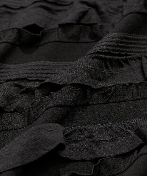 VIS（ビス）の「フリルティアードナロースカート（スカート・レディース・ブラック系その他/オフホワイト・FREE）」の14枚目の写真