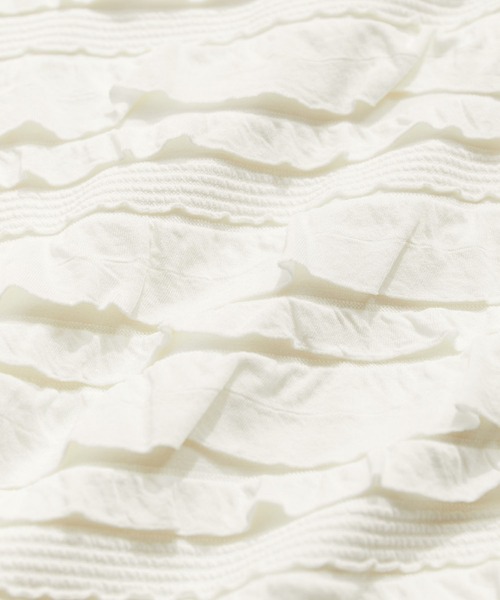 VIS（ビス）の「フリルティアードナロースカート（スカート・レディース・ブラック系その他/オフホワイト・FREE）」の13枚目の写真