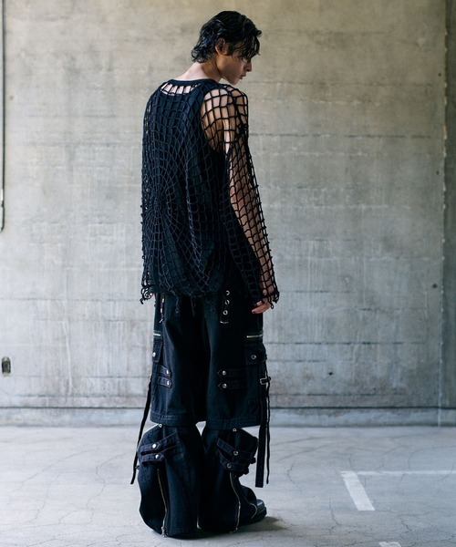 HARE（ハレ）の「【UNDERGROUND MODE】スパイダーニット(HARE)（Tシャツ/カットソー・メンズ・ブラック/パープル・FREE）」の7枚目の写真