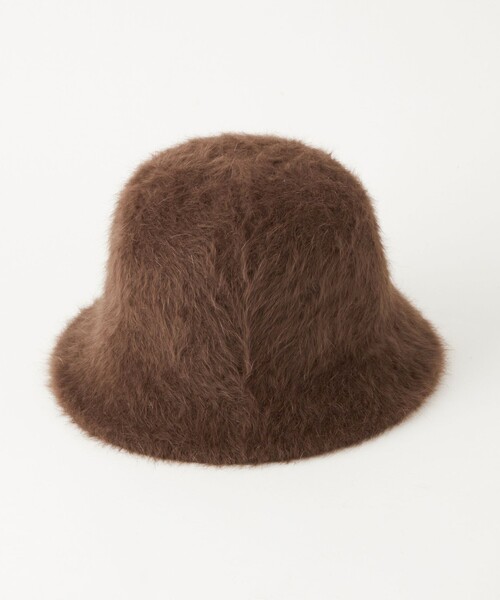 green label relaxing（グリーンレーベルリラクシング）の「ヘアリーミックス ハット③ クローシュ / クロシェ / 帽子（ハット・レディース・ブラウン/ライトグレー/ブラック/オフホワイト/ダークグレー・FREE）」の5枚目の写真