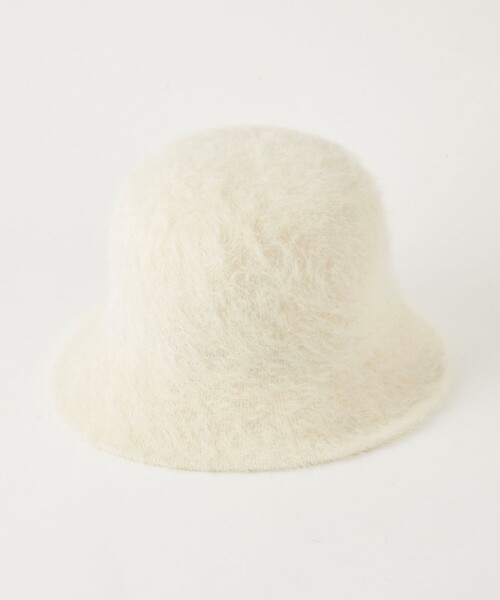 green label relaxing（グリーンレーベルリラクシング）の「ヘアリーミックス ハット③ クローシュ / クロシェ / 帽子（ハット・レディース・ブラウン/ライトグレー/ブラック/オフホワイト/ダークグレー・FREE）」の22枚目の写真