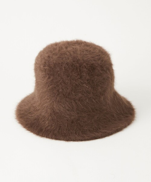 green label relaxing（グリーンレーベルリラクシング）の「ヘアリーミックス ハット③ クローシュ / クロシェ / 帽子（ハット・レディース・ブラウン/ライトグレー/ブラック/オフホワイト/ダークグレー・FREE）」の17枚目の写真