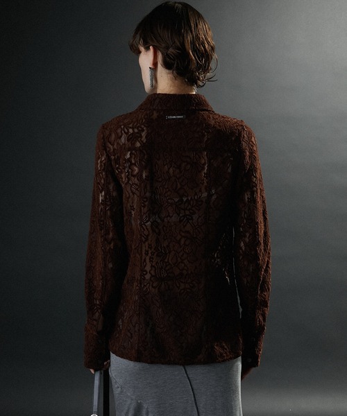 PRANK PROJECT（プランクプロジェクト）の「モールレーススリムシャツ / Mole Slim Shirt（シャツ/ブラウス・レディース・アイボリー/ブラウン・FREE）」の18枚目の写真
