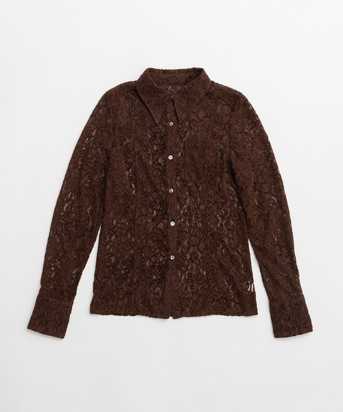 PRANK PROJECT（プランクプロジェクト）の「モールレーススリムシャツ / Mole Slim Shirt（シャツ/ブラウス・レディース・アイボリー/ブラウン・FREE）」の16枚目の写真